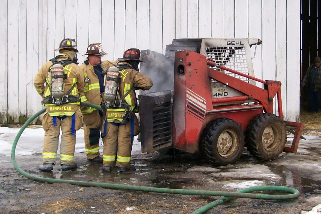 Skid Loader Fire, 02-03-2009.